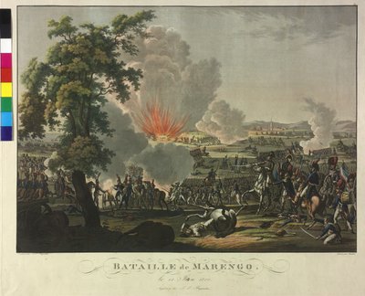 Slag bij Marengo op 14 juni 1800 door Johann Lorenz Rugendas