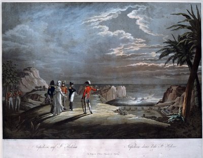 Napoleon Bonaparte op het eiland Sint-Helena door Johann Lorenz Rugendas