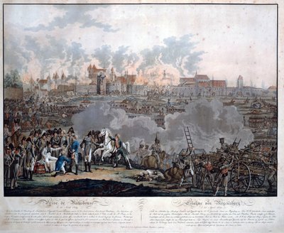 De Slag bij Ratisbon op 23 april 1809 door Johann Lorenz Rugendas