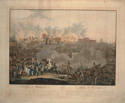 De Slag bij Ratisbon op 23 April 1809 door Johann Lorenz Rugendas the Younger