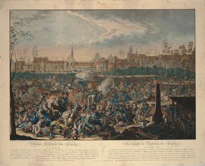 De Slag der Naties door Johann Lorenz Rugendas the Younger