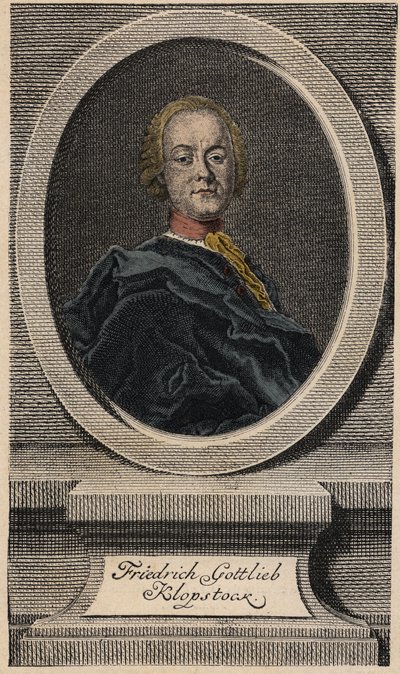 Friedrich Gottlieb Klopstock (1724-1803), Duitse dichter door Johann Martin Bernigeroth
