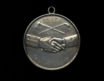 Thomas Jefferson Indian Peace-medaille, ca. 1801 door Johann Mathias Reich