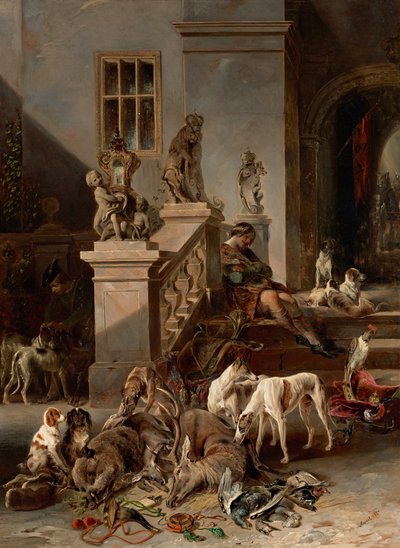 De jachtbuit door Johann Matthias Ranftl