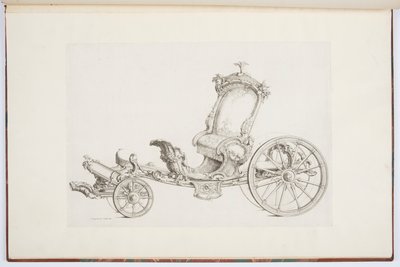 Ontwerp voor een Cabriolet door Johann Michael Hoppenhaupt II