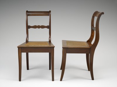 Paar Zijstoelen, ca. 1846-1860 door Johann Michael Jahn