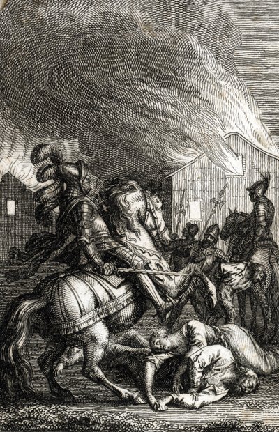 De verovering van Thüringen door keizer Adolf van Nassau door Johann Michael Mettenleiter