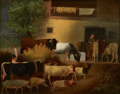 De terugkeer van de kudde door Johann Michael Neder