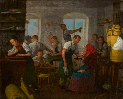 Schoenmakerij door Johann Michael Neder