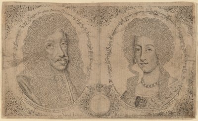 Leopold I en Eleonora van Oostenrijk door Johann Michael Puchler
