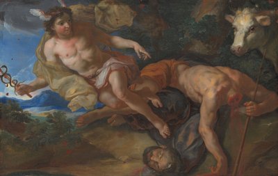Mercurius redt de vermomde Io na het onthoofden van Argus, ca. 1690-95 door Johann Michael Rottmayr