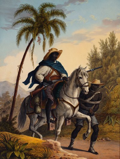 Kapitein van het Bos met een Gevangene, 1827-35 door Johann Moritz Rugendas