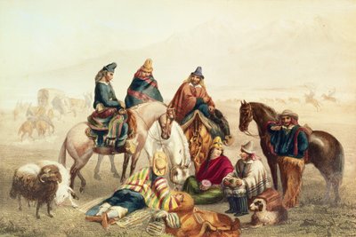 Kostuums van Chileense Boeren, illustratie uit 