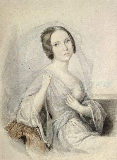 Portret van Henriette Gertrude Sontag (1806-54) door Johann Nepomuk Ender