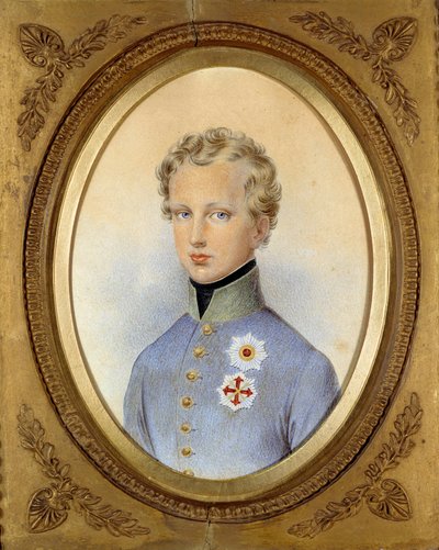 Portret van de hertog van Reichstadt (1811-1832), zoon van Napoleon I en Marie Louise van Oostenrijk door Johann Nepomuk Ender