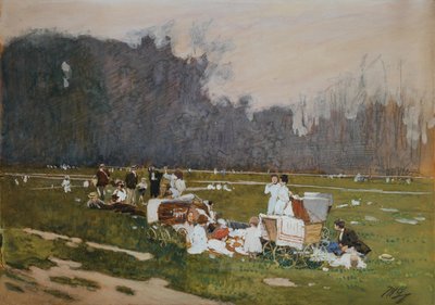 Op de weide door Johann Nepomuk Geller