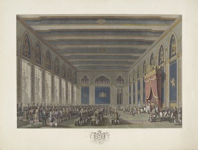 Instelling van de Staten-Generaal door koning Willem I te Brussel op 21 september 1815 door Johann Nepomuk Gibèle (possibly)