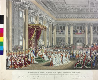 Schenking van de Oostenrijkse Leopold Orde 1808 door Johann Nepomuk Hoechle