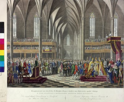 Keizerlijke Kroning 1792 door Johann Nepomuk Hoechle