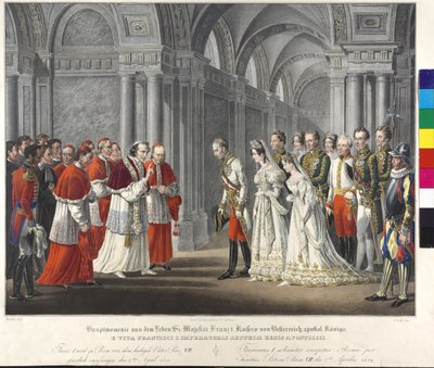 Ontvangst bij de Paus 1819 door Johann Nepomuk Hoechle