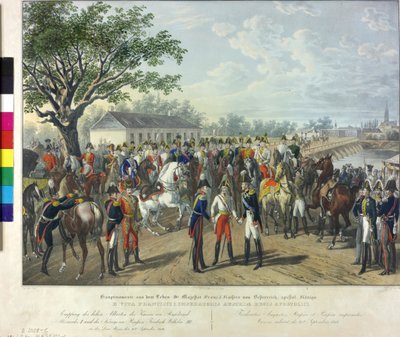 Ontvangst van de geallieerde vorsten in Wenen 1814 door Johann Nepomuk Hoechle
