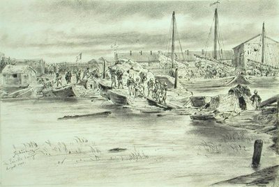 De Pei-Ho Brug, augustus 1900 door Johann Nepomuk Schonberg