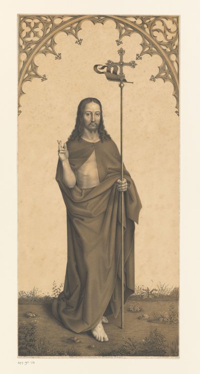Christus met staf door Johann Nepomuk Strixner
