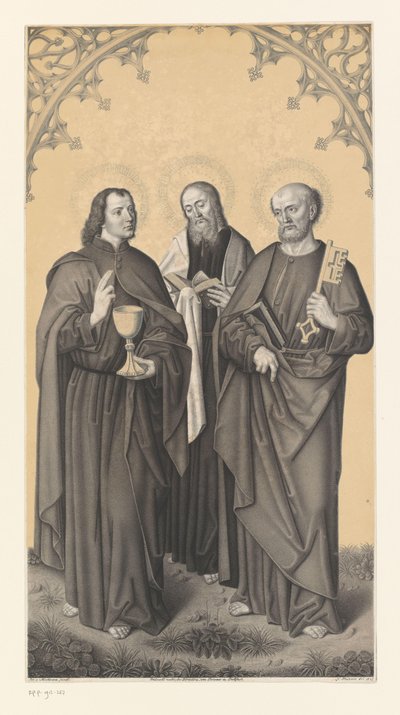 Heilige Johannes, Mattheus en Petrus door Johann Nepomuk Strixner
