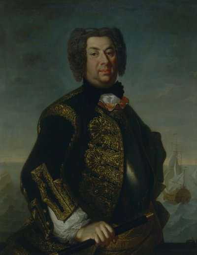 Portret van viceadmiraal Vasily Afanasievich Dmitriev-Mamonov door Johann Paul Luedden