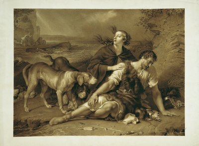 Arindal en Daura door Johann Peter Krafft