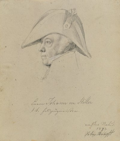 Baron Johann von Hiller door Johann Peter Krafft