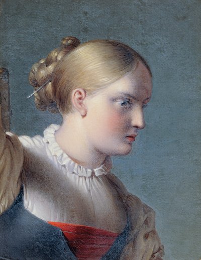 Borstbeeld van een meisje (studie voor 
