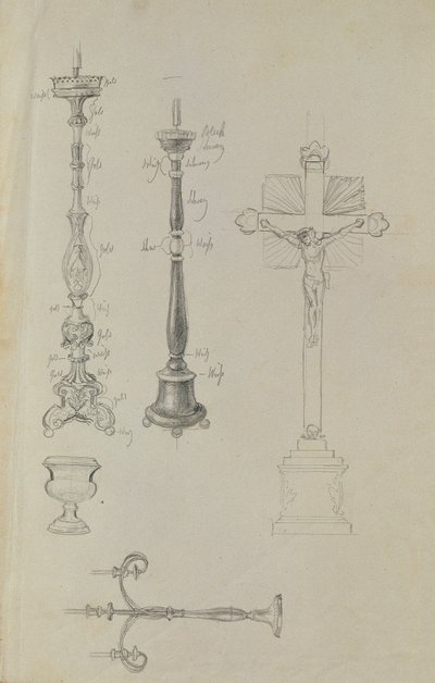 (detail) Studie voor de opbaring van Juliana Krafft en haar dochter Ludovica door Johann Peter Krafft