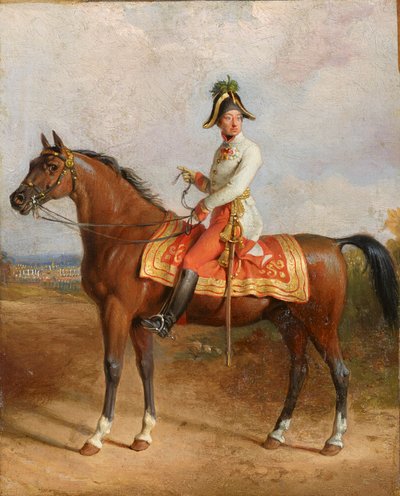 Aartshertog Carl te paard door Johann Peter Krafft