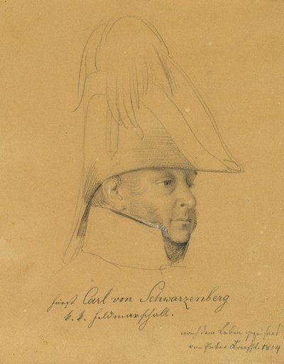 Prins Carl von Schwarzenberg door Johann Peter Krafft