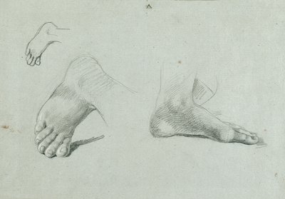 Voetstudie door Johann Peter Krafft