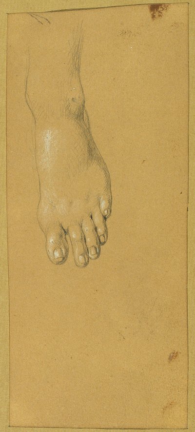 Voetstudie voor "Rüdiger en Angelika" door Johann Peter Krafft