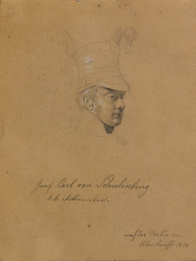 Graaf Carl von Schulenburg door Johann Peter Krafft