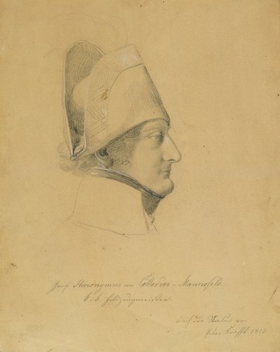Graaf Hieronymus von Colloredo-Mannsfeld door Johann Peter Krafft