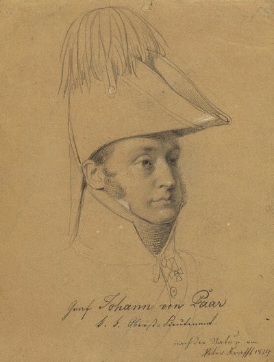 Graaf Johann von Paar door Johann Peter Krafft
