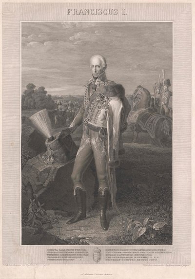Heilige Roomse Keizer Frans II (gravure) door Johann Peter Krafft