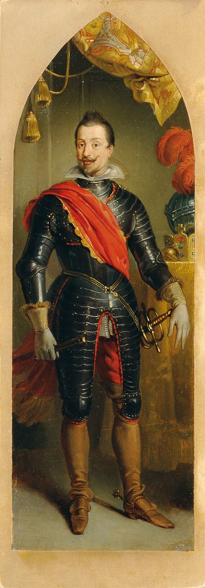 Keizer Ferdinand II staand door Johann Peter Krafft
