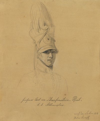 Karl Freiherr von Scharfenstein-Pfeil door Johann Peter Krafft