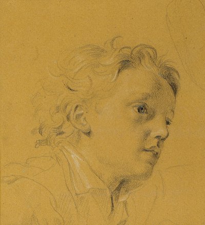 Hoofd van een jongen door Johann Peter Krafft
