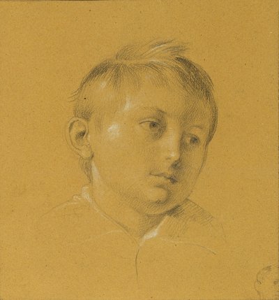 Hoofd van een jongen door Johann Peter Krafft