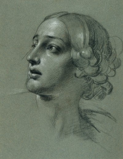 Hoofdstudie voor "Arindal en Daura" door Johann Peter Krafft