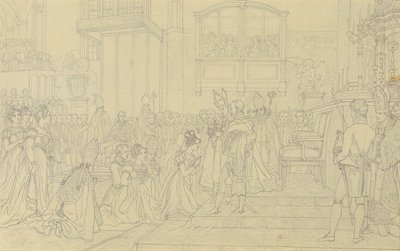 Kroning van keizerin Carolina Augusta in Pressburg door Johann Peter Krafft