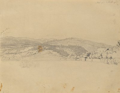 Landschap bij Baden door Johann Peter Krafft