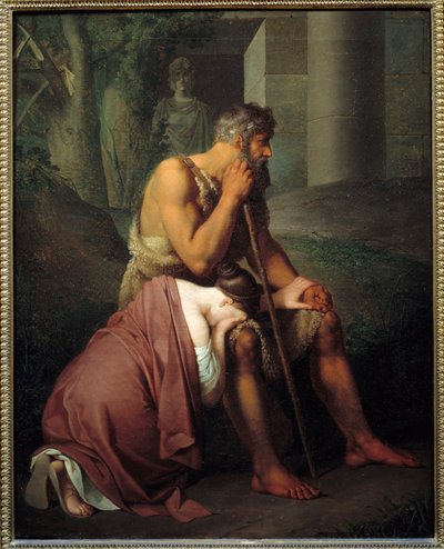 Oedipus en Antigone door Johann Peter Krafft