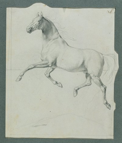 Paardenstudie voor "Rüdiger en Angelika" door Johann Peter Krafft